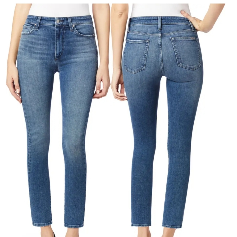 Joe's Jeans Lara Mid Rise Cigarette Slim Straight Skinny Jeans Frontier Wash